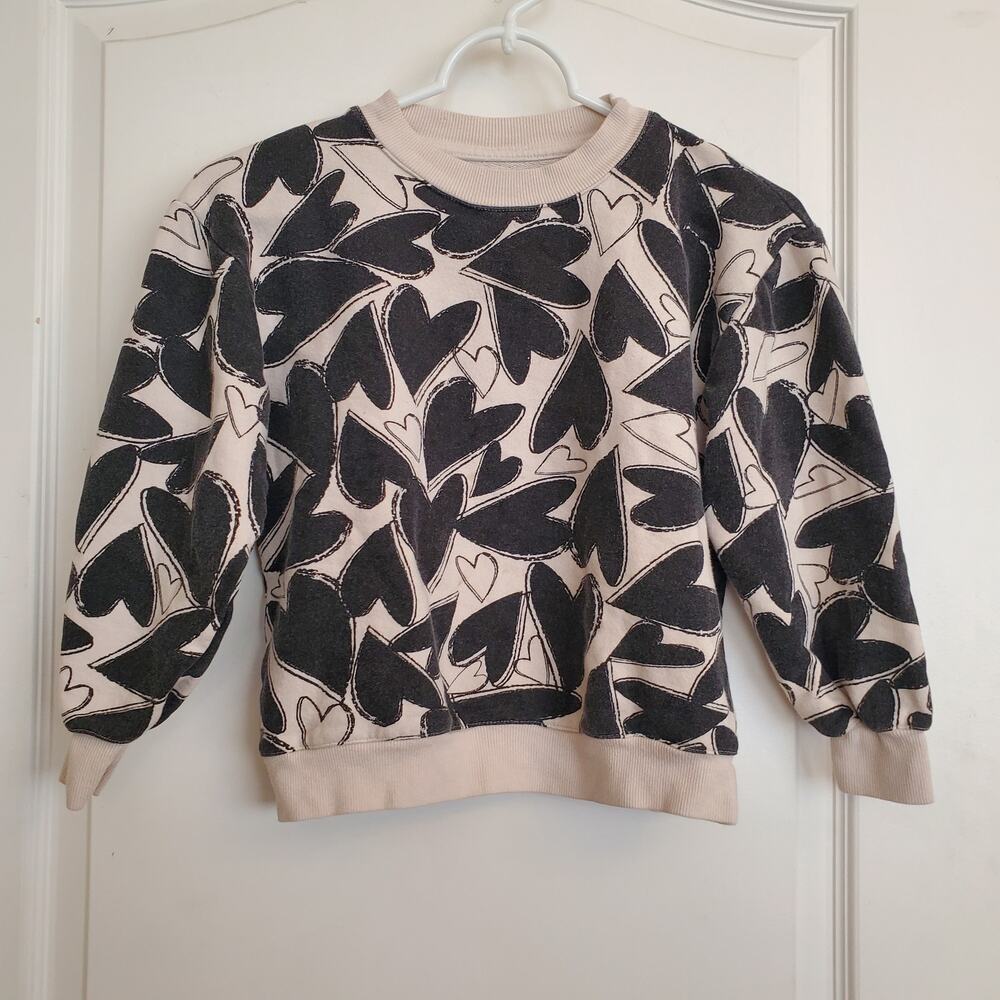 Little Creative Factory Chaotic Love sweatshirt sz 12